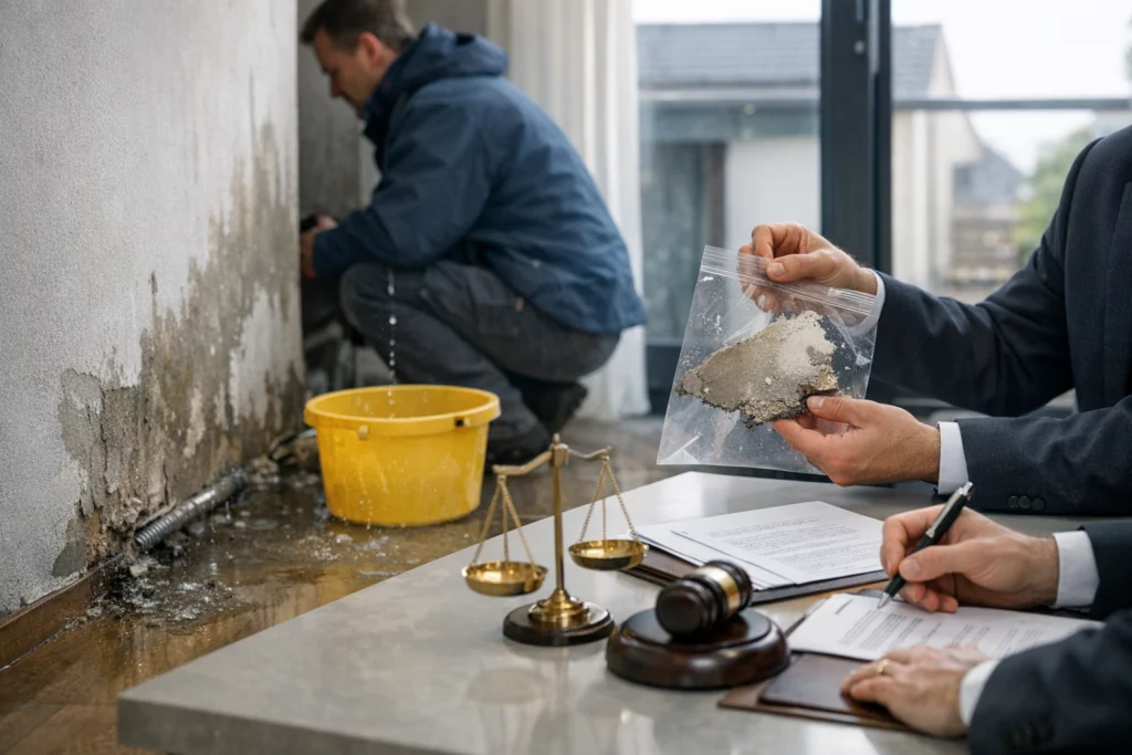 Infiltration d'eau et voisinage