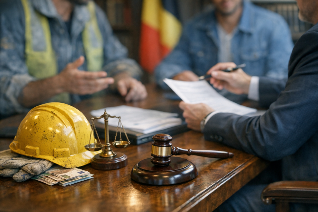 Accident de chantier au noir