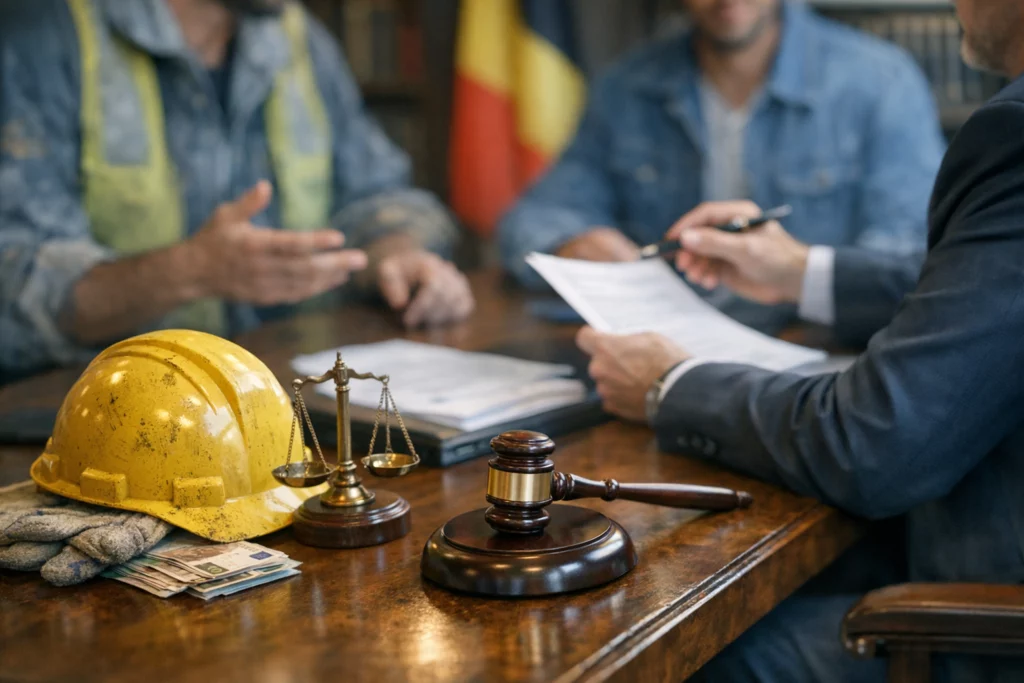 Accident de chantier au noir