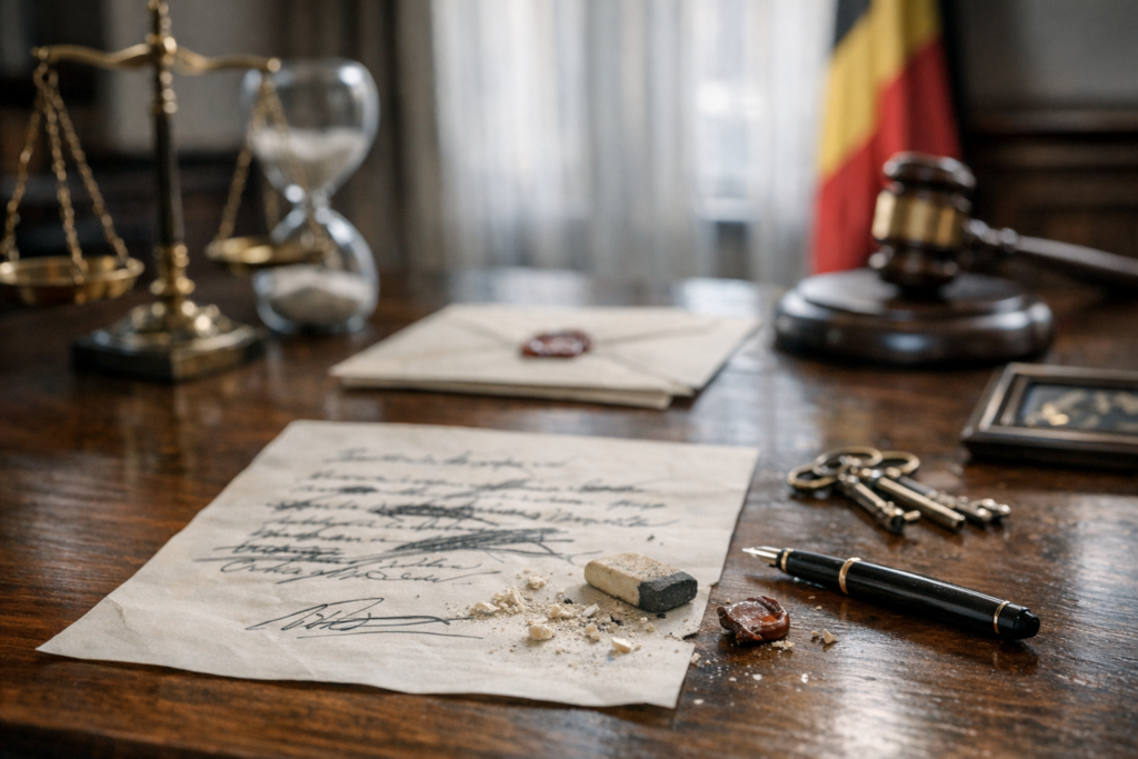 Testament olographe - Droit des successions