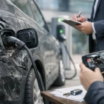 Borne de recharge et dommage voiture - Droit de la circulation